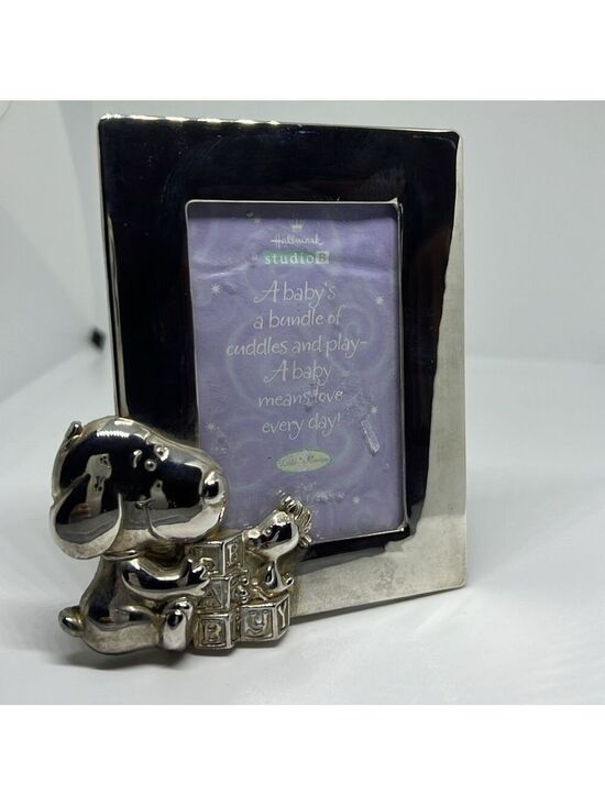 Hallmark Other - Hallmark Studio B Peanuts Snoopy Silver Photo Frane